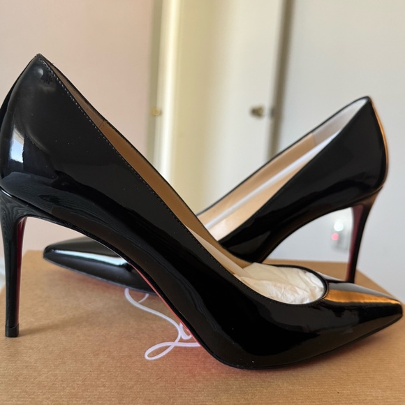 Christian Louboutin Shoes - Christian Louboutin Black Patent Leather Heels
